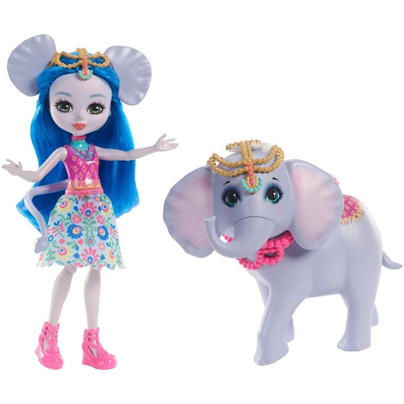Enchantimals, lalka Ekaterina Elephant i duże zwierzę, FKY73