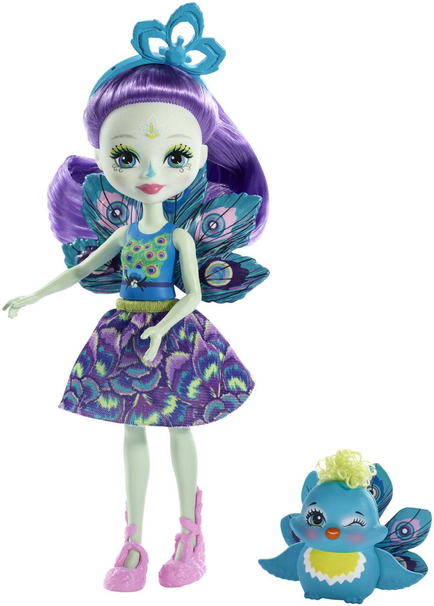 Enchantimals, lalka, Petter Peacock&Flap, DVH87/FXM74