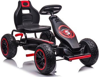 Enero Toys, Gokart Auto Na Pedały 18, Czarny - ENERO TOYS