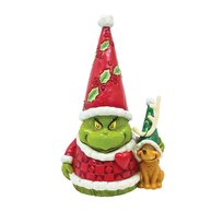 Enesco Jim Shore – Figurina Del Grinch Felice Vestito Da Babbo Natale, 16,5 Cm, Regalo Natalizio Perfetto