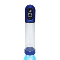 Engage - Automatic Waterproof Penis Pump and Masturbator - Metallic Blue SHOT
