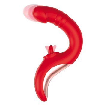 Engily Ross, Drako wielofunkcyjny wibrator do intensywnej stymulacji Red - Engily Ross