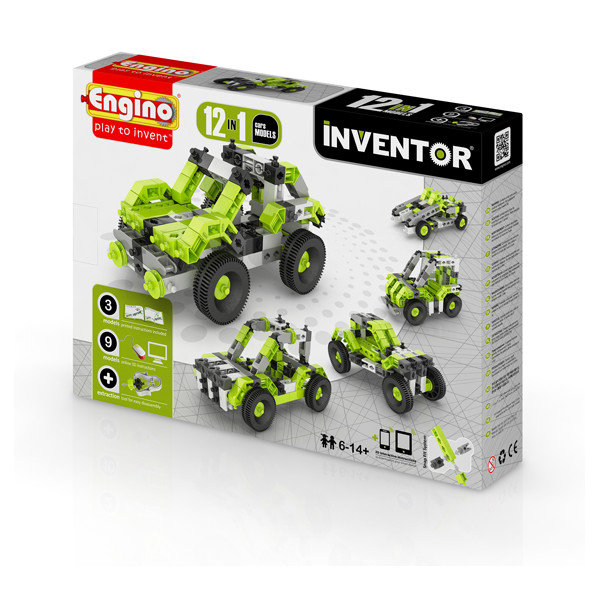 Engino Inventor, klocki konstrukcyjne 12w1 Cars