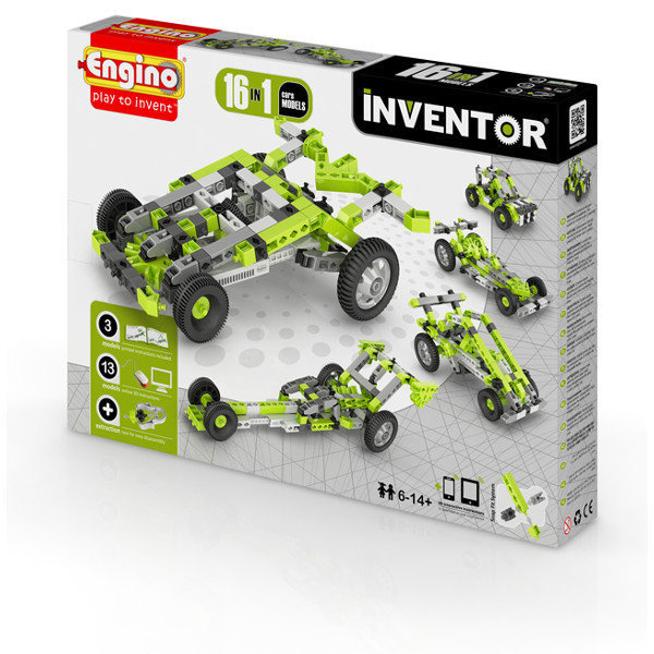 Engino Inventor, klocki konstrukcyjne 16w1 Cars