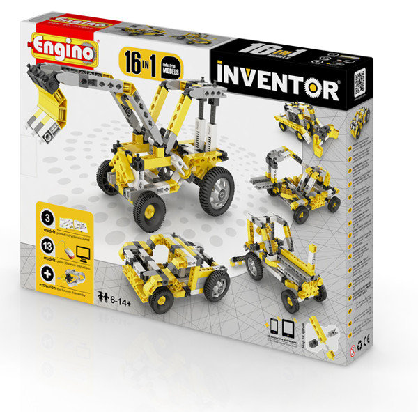 Engino Inventor, klocki konstrukcyjne 16w1 Industrial