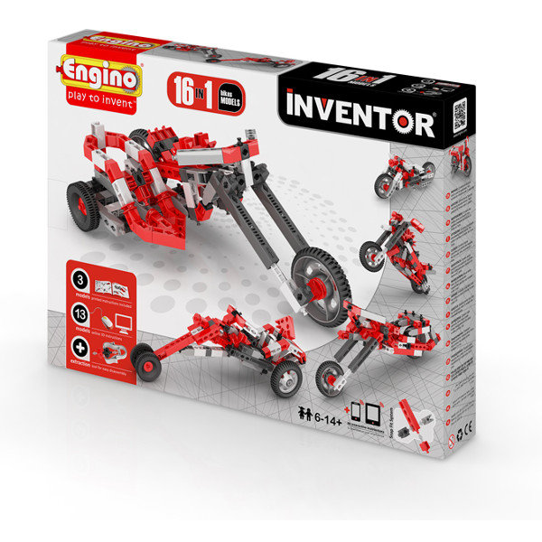 Engino Inventor, klocki konstrukcyjne 16w1 Motorbikes