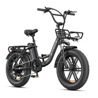 ENGWE L20 BOOST Rower elektryczny fat bike 20” 250W 75Nm 126 km e-bike miejski opony 4.0 składany bateria 48V 13Ah 624Wh,Czarny ENGWE