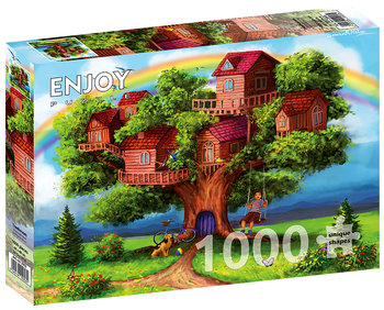 Enjoy, Puzzle - Domki na drzewie, 1000 el.  - Enjoy