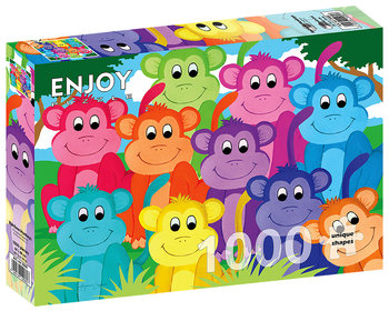 Enjoy, Puzzle - Kolorowe małpy, 1000 el.  - Enjoy