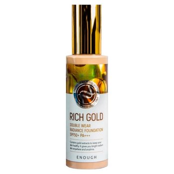 Enough, Podkład Rich Gold Double Wear Radiance Foundation 100g SPF50+,  21 naturalny beż, 100ml - Enough