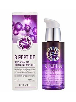 Enough, Serum do twarzy z peptydami Premium 8 peptide sensation pro balancing ampoule, 8ml - Enough