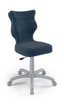 Entelo, Krzesło do biurka dla dziecka dopasowane do wzrostu 159-188 cm, model Petit granatowy obrotowe