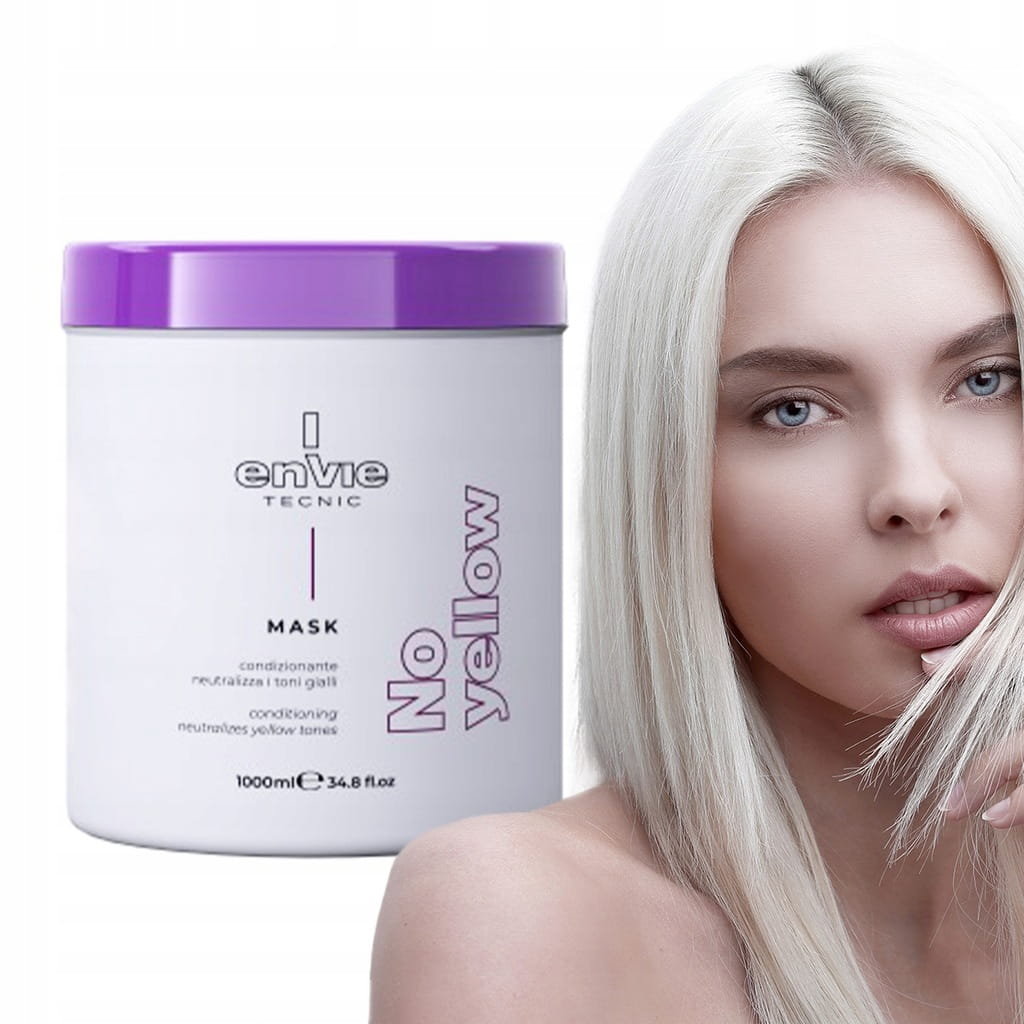 Envie Tecnic Mask No Yellow, Fioletowa maska do włosów blond, 1000ml ...