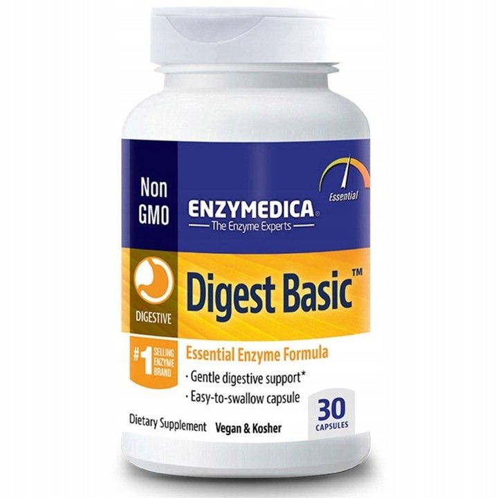 Фото - Вітаміни й мінерали Suplement diety, Enzymedica Digest Basic 30 kapsułek