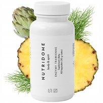 Enzymy trawienne laktaza alpha-amylaza lipaza bromelaina 60 kaps NUTRIDOME