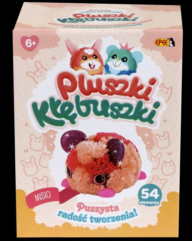 Фото - М'яка іграшка Epee, Pluszki-Kłębuszki, Misio, 54 Elementów