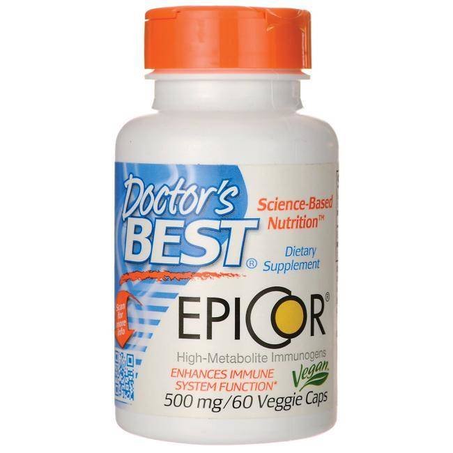 Фото - Вітаміни й мінерали Doctors Best Suplement diety, EpiCor - Saccharomyces Cerevisiae 500 mg  (60 kaps.)