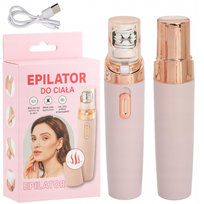 EPILATOR DO TWARZY CIAŁA BEZPIECZNY DLA WRAŻLIWEJ SKÓRY ANTYBAKTERYJNY USB brak informacji