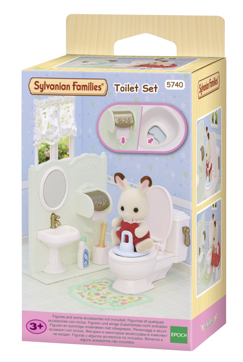 Zdjęcia - Figurka / zabawka transformująca Sylvanian Families Epoch, Łazienka z toaletą  5740 