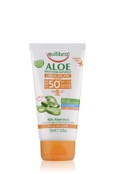 Equilibra, Aloe, aloesowy krem przeciwsłoneczny, SPF 50, 75 ml - Equilibra