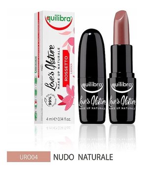 Equilibra, Love's Nature, pomadka do ust 04 Natural Nude, 4 ml - Equilibra