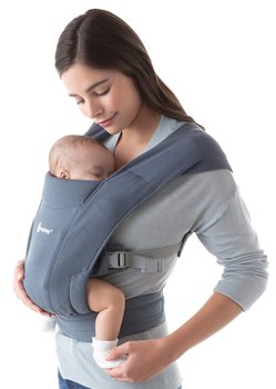 Ergobaby Ergonomiczne Nosidełko Embrace Z Pasem Biodrowym Równomierne Rozłożenie Ciężaru Komapktowy Lekki Łatwy Do Zapęcia Kolor Oxfordowy Niebieski - Ergobaby