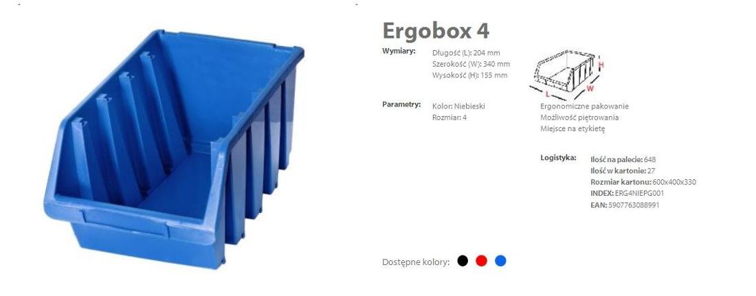Ergobox 4 PATROL GROUP, 204 x 340 x 155 mm