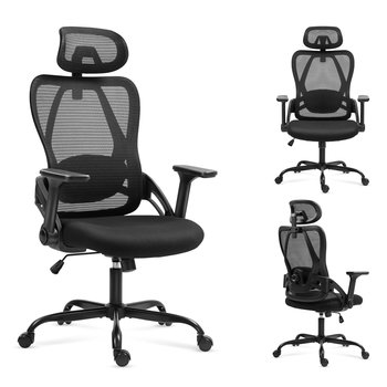 Ergonomiczny fotel biurowy Mark Adler Manager 2.9, z regulacją podłokietników, Czarny - Mark Adler