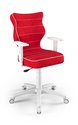 Ergonomiczny fotel obrotowy czerwony, biały rozmiar 6 - ENTELO