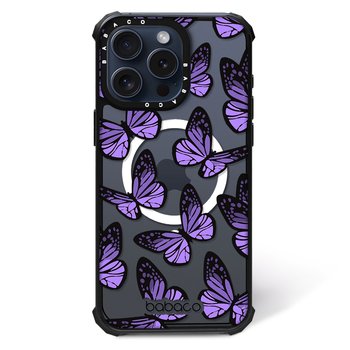 ERT GROUP Oryginalne i oficjalnie licencjonowane Babaco wzór Motyle 002 Magnetyczne etui na telefon komórkowy IPHONE 13 PRO MAX Etui kompatybilne z MagSafe, Fioletowy - Babaco