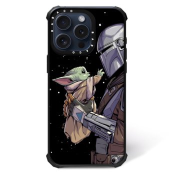 ERT GROUP Oryginalne i oficjalnie licencjonowane Star Wars wzór Baby Yoda 019 Magnetyczne etui na telefon komórkowy IPHONE 15 PLUS Etui kompatybilne z MagSafe, Czarny - Star Wars