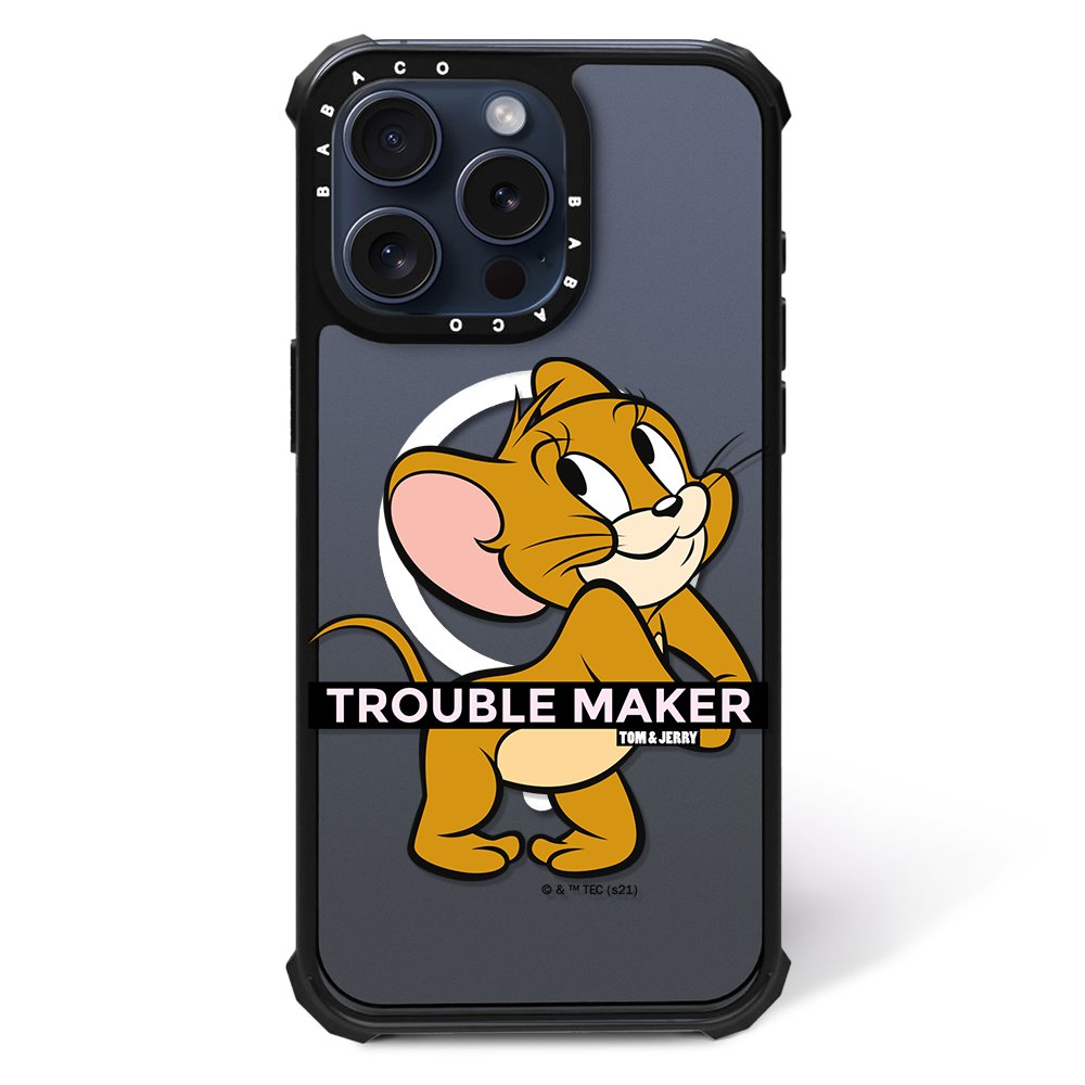 Ert Group custodia per cellulare per Iphone 13 originale e con licenza ufficiale Tom and Jerry, modello Tom and Jerry 008 adattato in modo ottimale alla forma dello smartphone, custodia in TPU