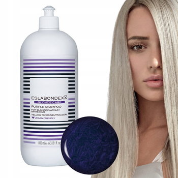 Eslabondexx, Blonde Care Purple Shampoo, Szampon Do Włosów Neutralizujący Żółte Odcienie, 1000ml - Eslabondexx