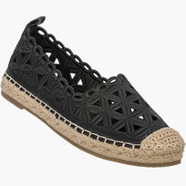 Espadryle Damskie Ażurowe Buty Letnie Wsuwane Plecione Czarne 41 Potocki