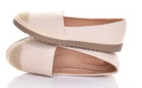 ESPADRYLE DAMSKIE LEKKIE TENISÓWKI WSUWANE EKOSKÓRZANE MODNE BEŻOWE Inna marka
