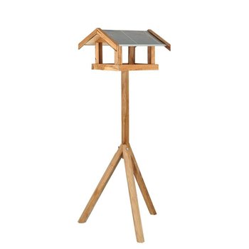Esschert Design Karmnik dla ptaków z prostokątnym daszkiem, stalowy - Esschert Design