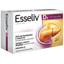 Esseliv D3, suplement diety, 50 kapsułek Esseliv D3