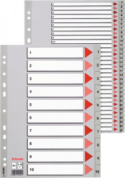 Esselte 1-10 SZARE PP - 100105 - Esselte