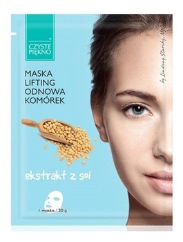 Estetica, Czyste Piękno, maska w płachcie lifting odnowa komórek ekstrakt z soi, 30 g - Estetica