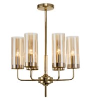 Eterion Chandelier 6 Cognac - żyrandol 50cm bursztynowy