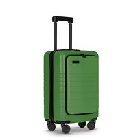 ETERNITIVE Mała walizka, Uchwyt na telefon i napój, Koła 360°, Materiał ABS, Zielona