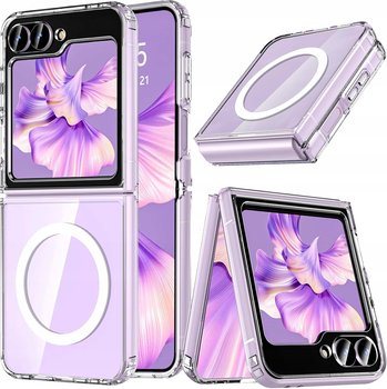 Etui + 2x SZKŁO do SAMSUNG GALAXY Z FLIP 6 do MagSafe WZMACNIANE Clear Case - Inny producent