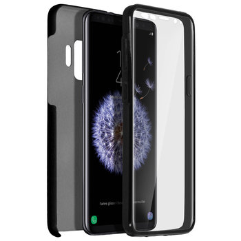 Etui 360° do Samsunga Galaxy S9 Elastyczny przód i sztywny tył – czarne - Avizar