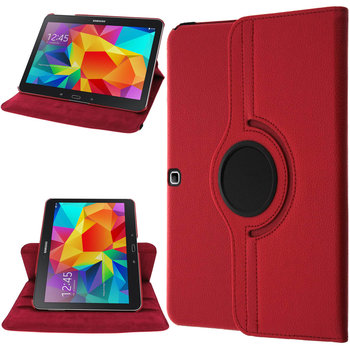 Etui 360° Stand Folio Amortyzujące Samsung Galaxy Tab 4 10.1 T530 – Czerwone - Avizar