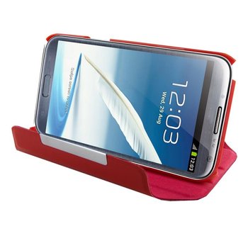 Etui 4WORLD na Galaxy Note 2 Rotary, czerwone - 4World