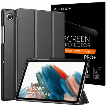 Etui Alogy Book Cover do Samsung Galaxy Tab A8 2021 SM-X200/SM-X205 Szary + Szkło - Inny producent