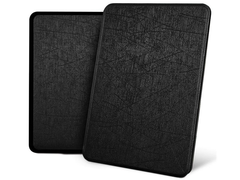 Zdjęcia - Etui na czytnik e-book Alogy Etui  Leather Smart Case Kindle Paperwhite 4 czarne z połyskiem + Szk 