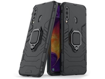 Etui Alogy Stand Ring Armor do Samsung Galaxy A60/M40 czarne + Szkło Alogy - Alogy