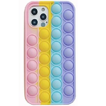 Etui Anti-Stress iPhone 12 / 12 Pro róż/żółty/niebieski/fioletowy - KD-Smart