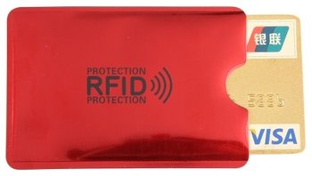 Etui Antykradzieżowe Rfid Ochrona Karty Zbliżeniowe Czerwony - Inna marka